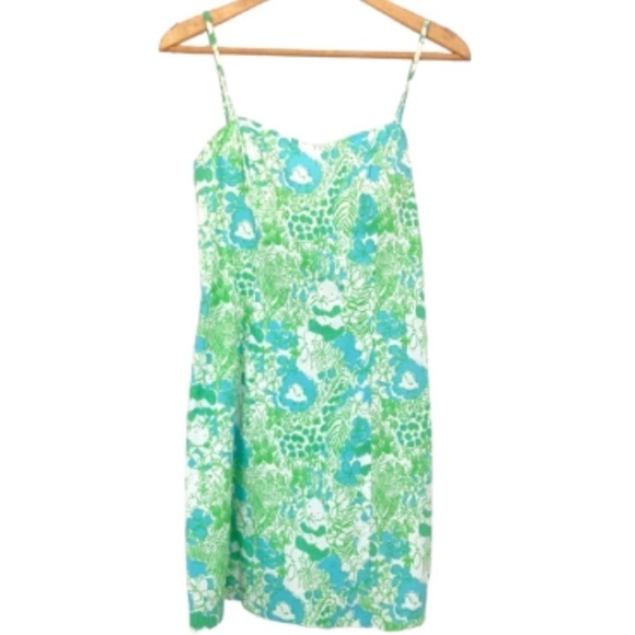 Lilly Pulitzer McCallum It’s a Zoo Fitted Open Back with Tie Animal Print Sz 00 - Picture 11 of 11